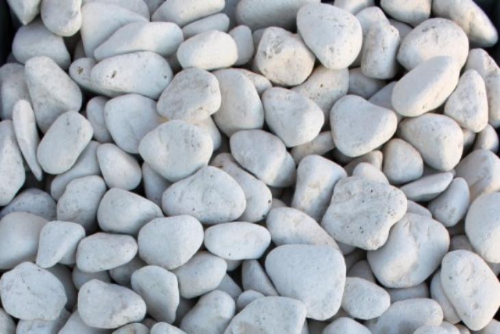 Белая галька галтовка (20-40 мм.)  купить в Барнауле от производителя, без посредников