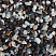 Kamenclub.ru: Мраморная крошка (щебень крошка микс : белый-черный-розовый) фр. 5-10 мм.  купить в Барнауле мрамор белый, черный, розовый, разноцветный микс декоративная мраморная каменная крошка 12000 руб/т   фото КАМЕНЬ КЛУБ